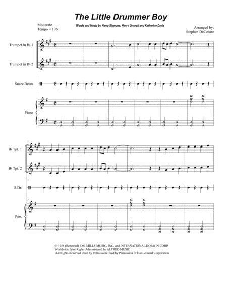The Little Drummer Boy (arr. Stephen DeCesare)