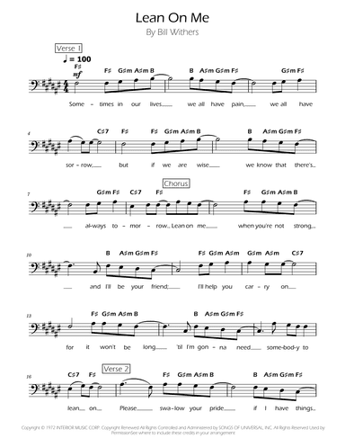 Lean On Me (arr. Ygor Nunes)