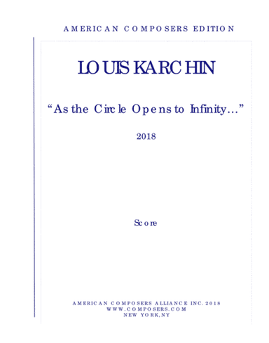 [Karchin] As the Circle Opens to Infinity...