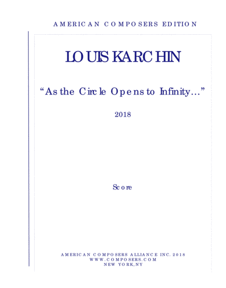 [Karchin] As the Circle Opens to Infinity...