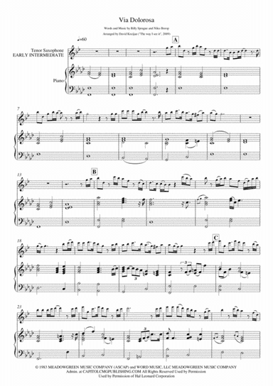 Via Dolorosa (arr. David Kocijan)