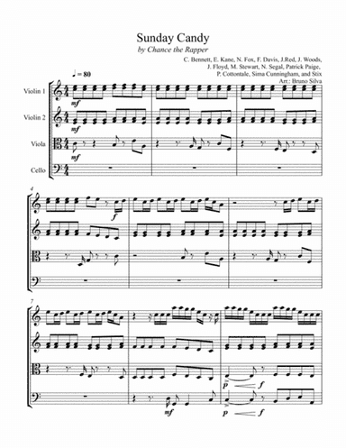 Sunday Candy (arr. Bruno Silva)