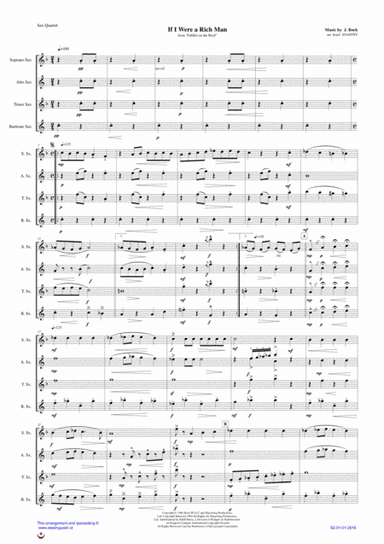 If I Were A Rich Man (arr. Josef  STASTNY)
