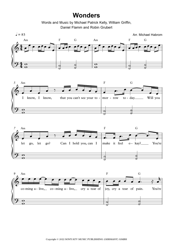 Wonders Feat. Rakim (arr. Michael Habrom)