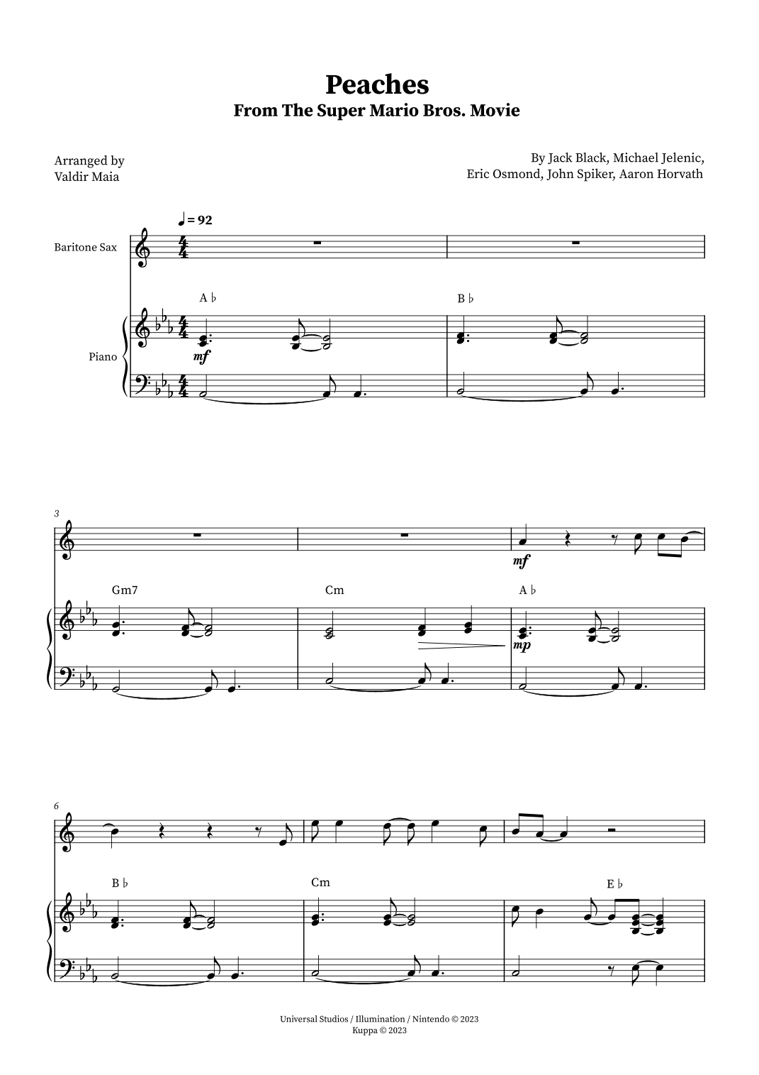 Peaches (arr. Valdir Maia)
