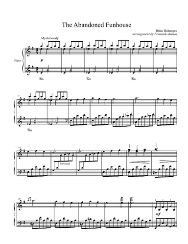 The Abandoned Funhouse (arr. Fernando Ramos)