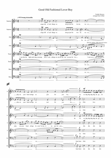 Good Old-fashioned Lover Boy (arr. Sam Gilliatt)