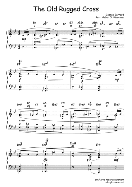 The Old Rugged Cross (arr. Heber Schunemann)