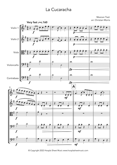 La Cucaracha (arr. Christian Morris)
