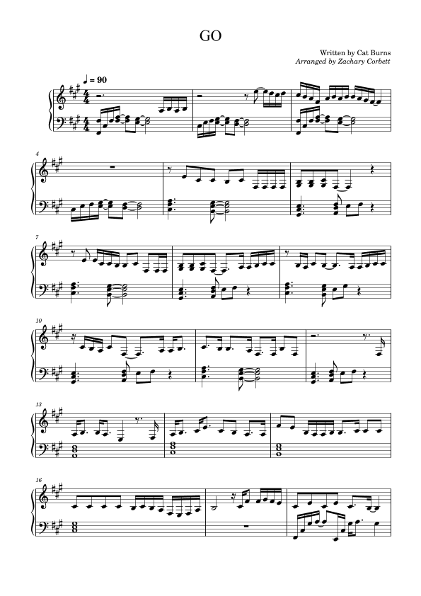 Go (arr. Zachary Corbett)