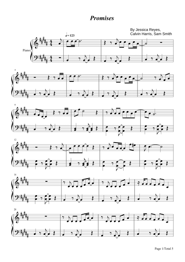 Promises (arr. poon)