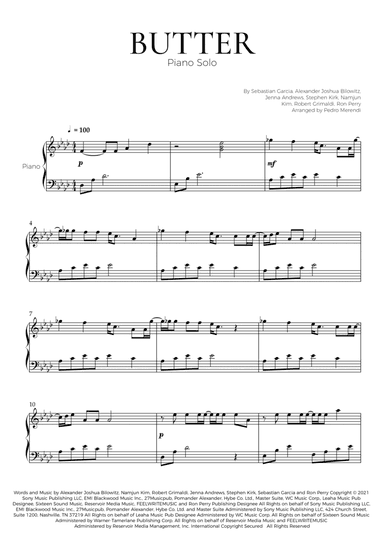 Butter (arr. Pedro Merendi)