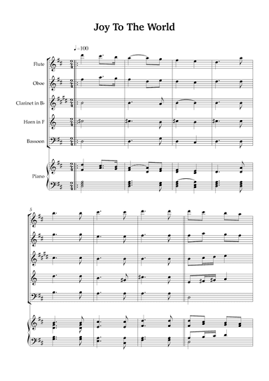 Joy To The World (arr. Karen Gueiros)