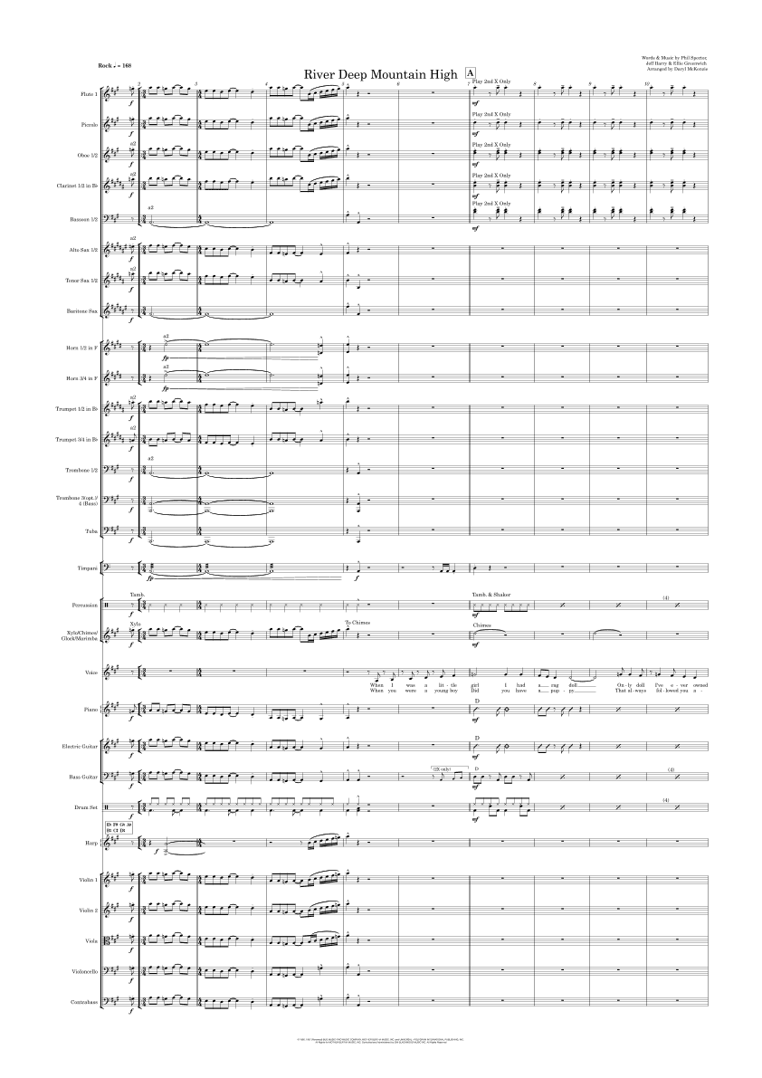 River Deep - Mountain High (arr. Daryl McKenzie)