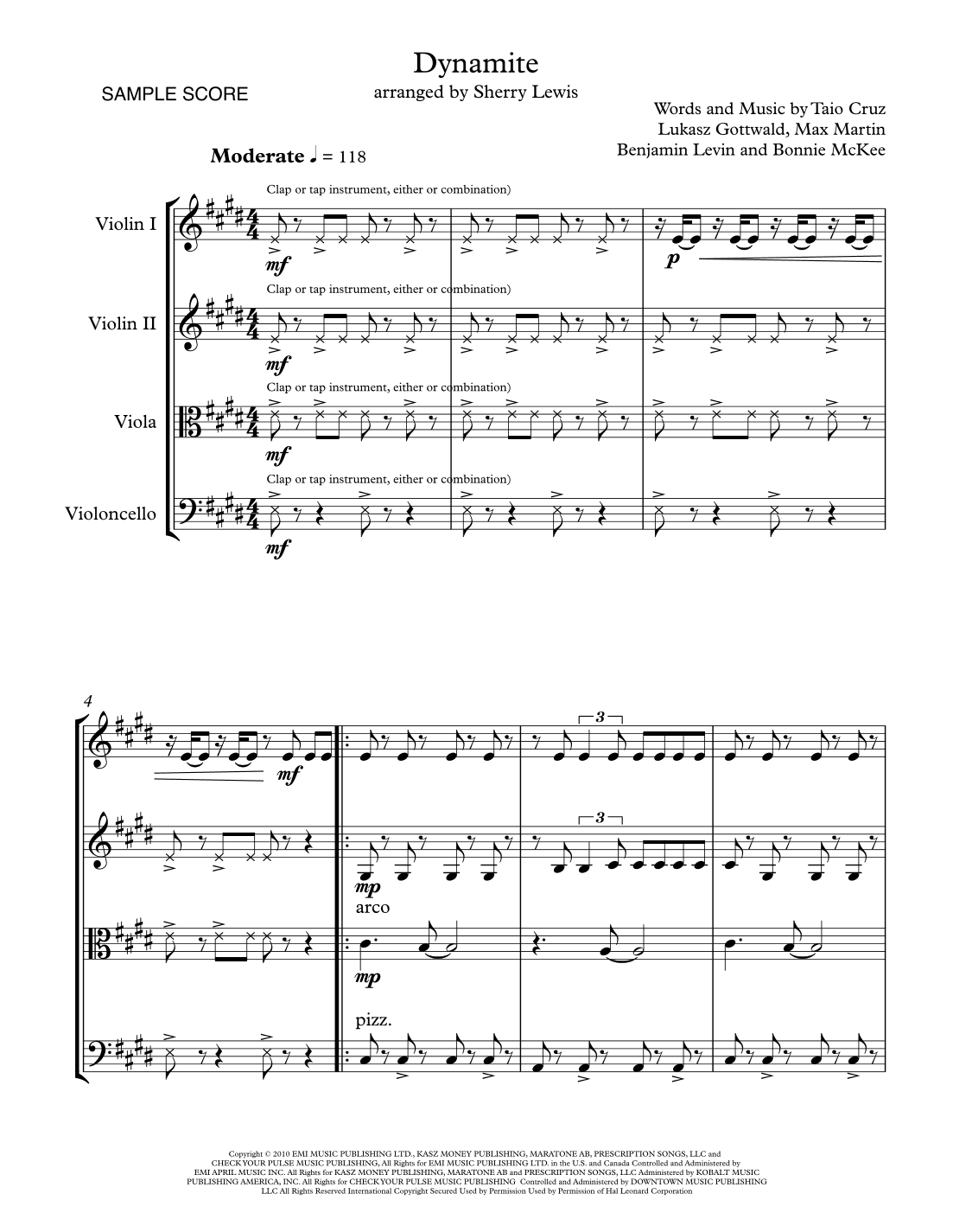 Dynamite (arr. Sherry Lewis)