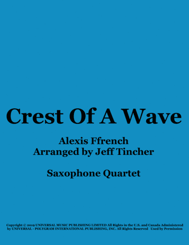 Crest Of A Wave (arr. Jeff Tincher)