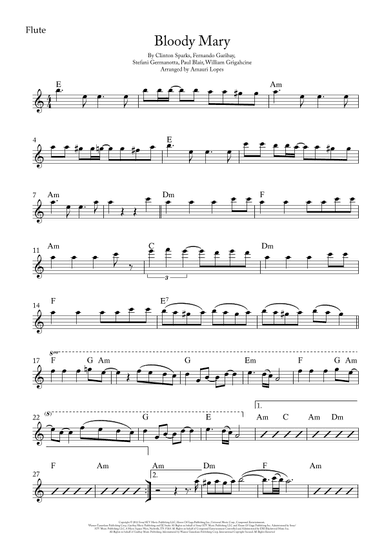 Bloody Mary (arr. Amauri Lopes)