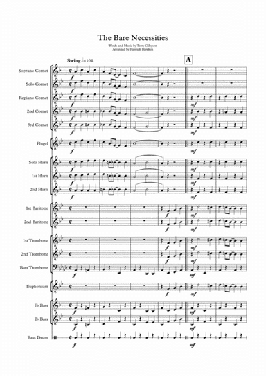 The Bare Necessities  from THE JUNGLE BOOK (arr. Hannah Hawken)