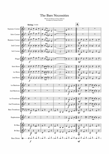 The Bare Necessities  from THE JUNGLE BOOK (arr. Hannah Hawken)