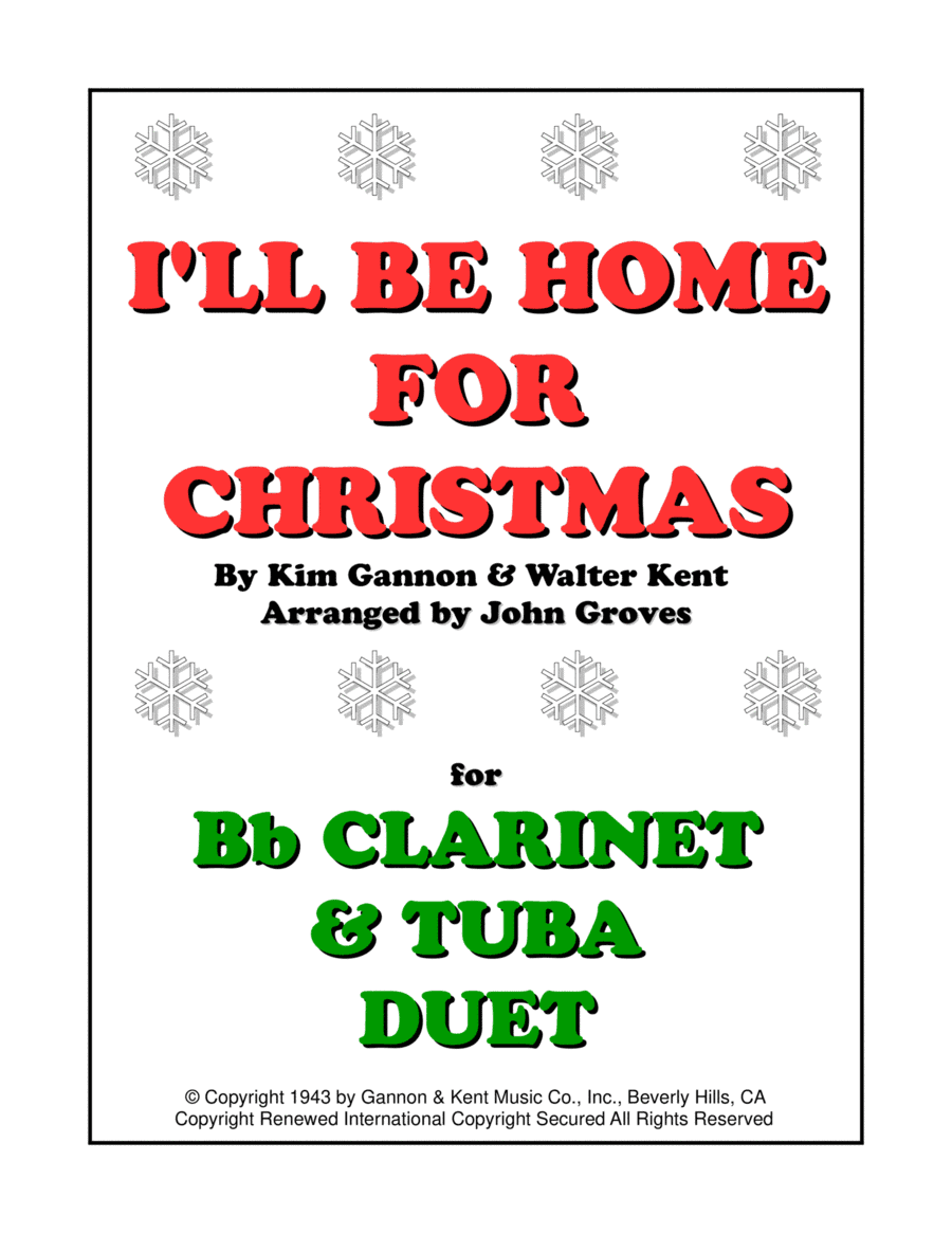 I'll Be Home For Christmas (arr. John Groves)