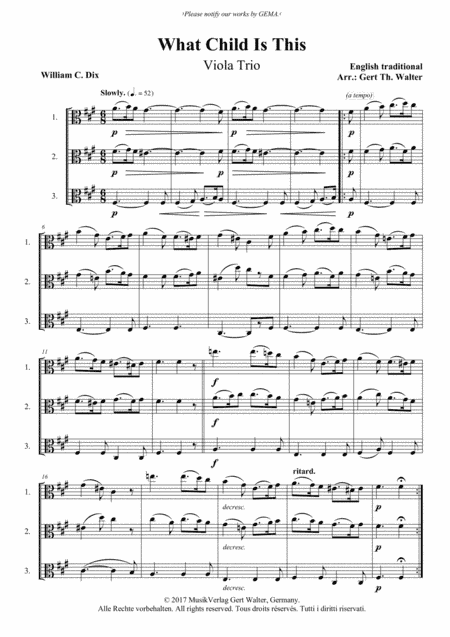 What Child Is This (arr. Gert Th. Walter)