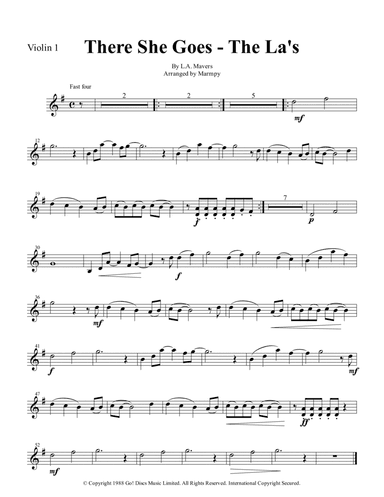 There She Goes (arr. Marmpy)