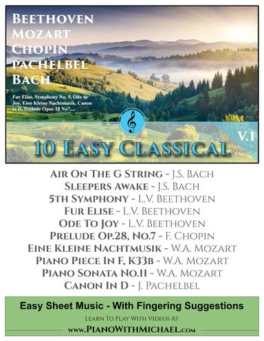 10 Easy Classical Collection (arr. PianoWithMichael.com)
