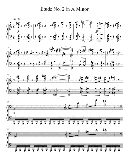 Etude No. 2 in A minor