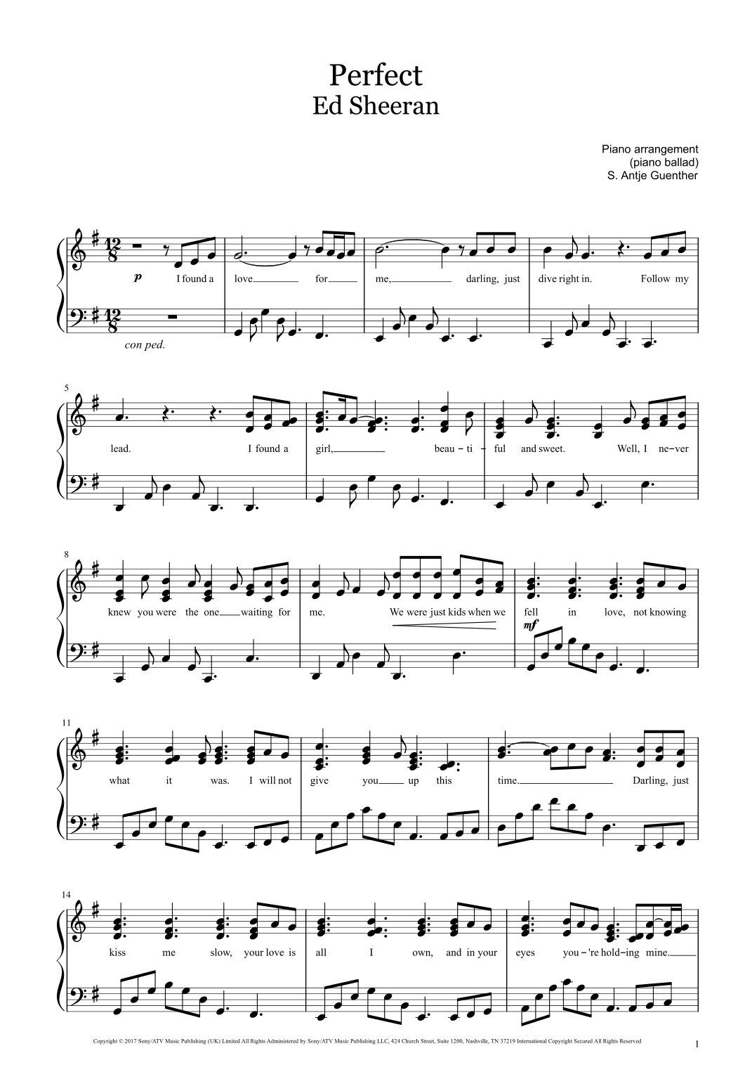 Perfect (arr. Antje Günther)