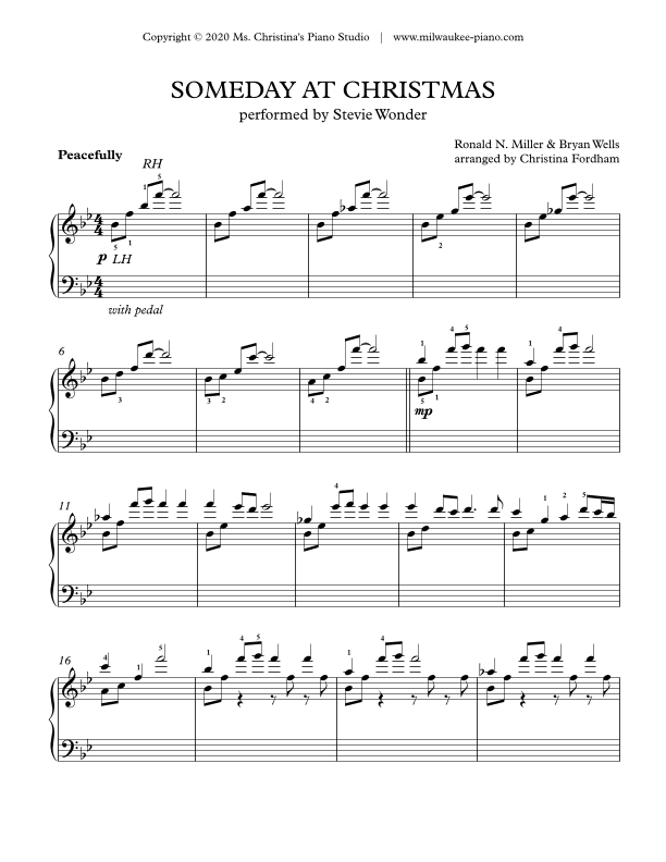 Someday At Christmas (arr. Christina Fordham)