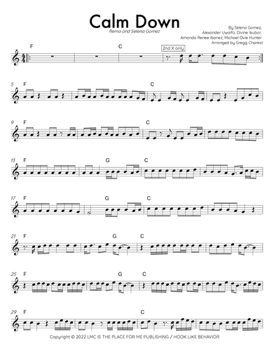Calm Down With Selena Gomez (arr. Gregg Charest)