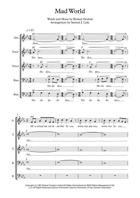 Mad World (arr. Samuel J. Lake)