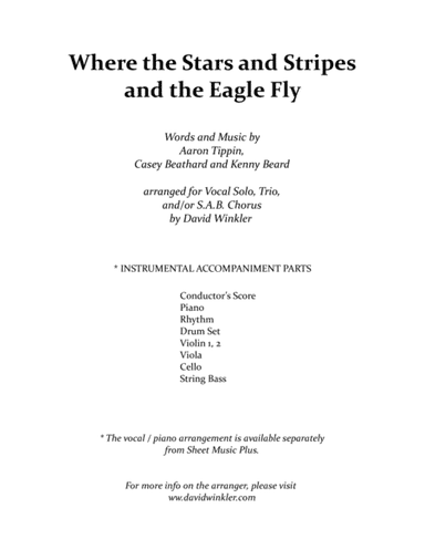 Where The Stars And Stripes And The Eagle Fly (arr. David Winkler)