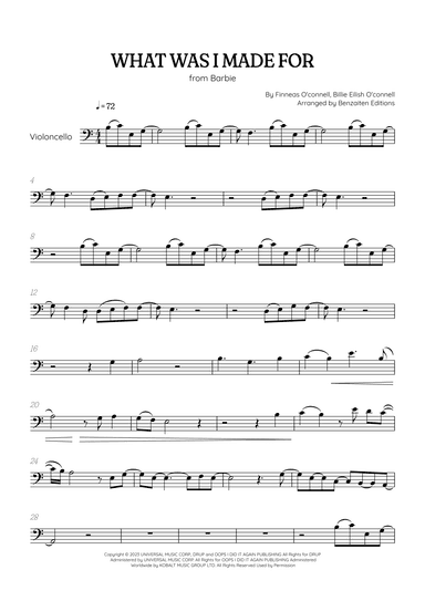 What Was I Made For? (arr. Benzaiten Editions)