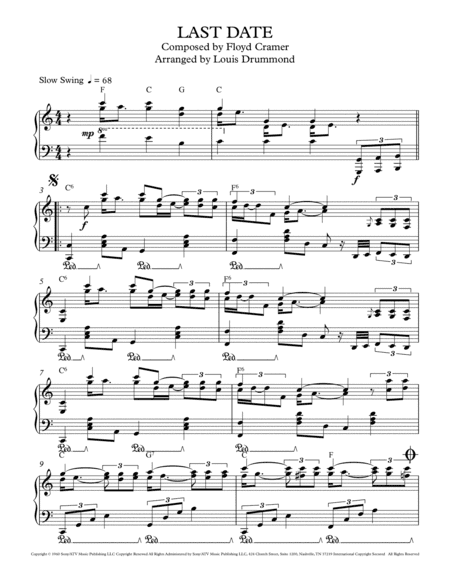 Last Date (arr. Louis Drummond)