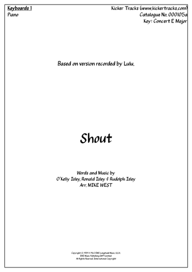 Shout (arr. Mike West)