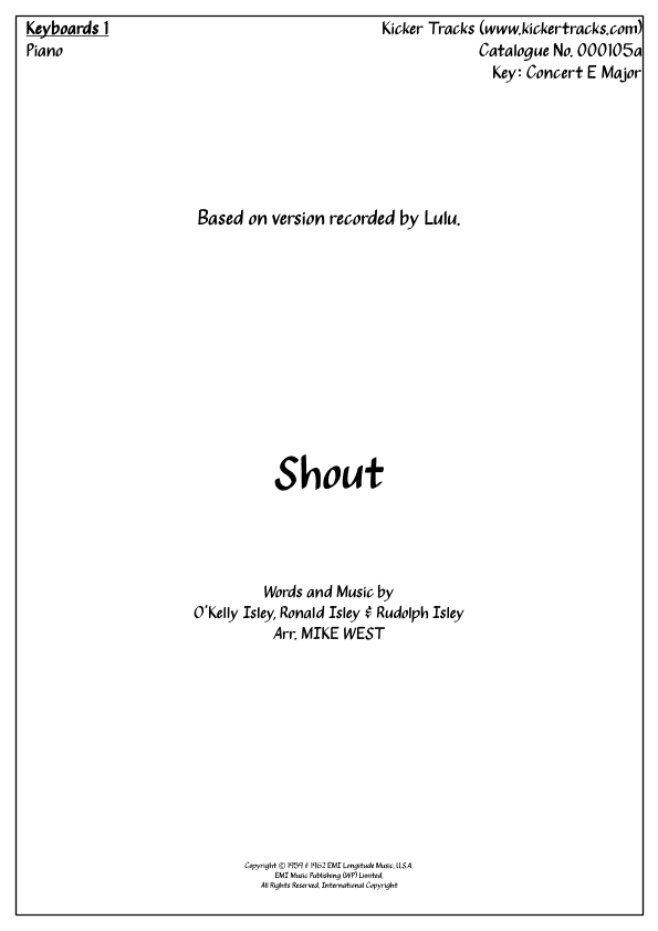 Shout (arr. Mike West)