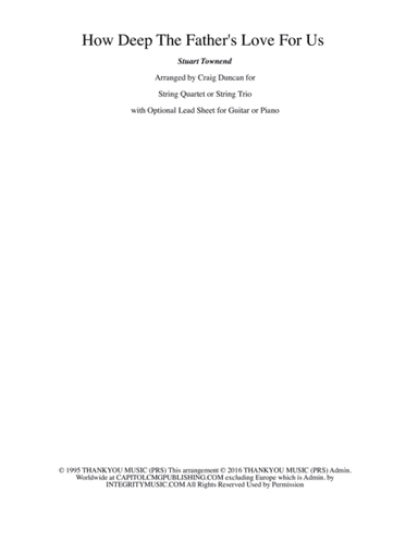 How Deep The Father's Love For Us (arr. Craig Duncan)