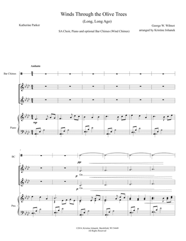 Winds Through the Olive Trees (Long, Long Ago) (arr. Kristine Johanek)
