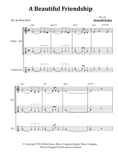A Beautiful Friendship (arr. Enea Acco)