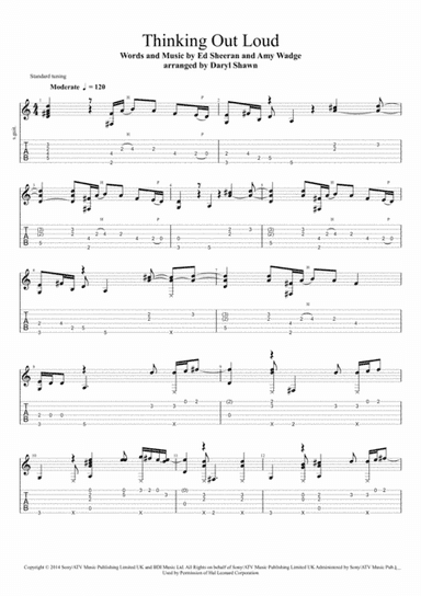 Thinking Out Loud (arr. Daryl Shawn)