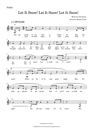 Let It Snow! Let It Snow! Let It Snow! (arr. Music Ad Lib)