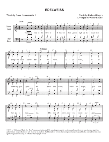 Edelweiss (arr. Walter Latzko)