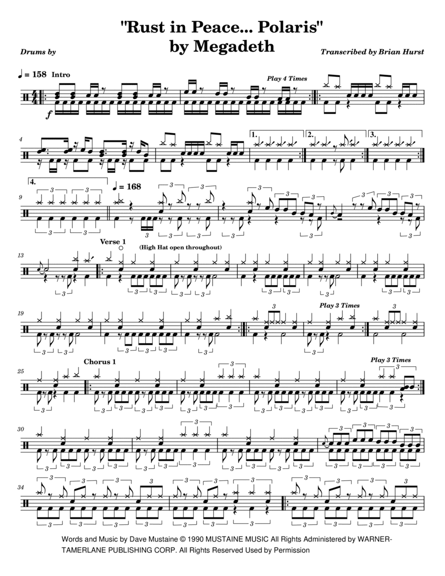Rust In Peace...polaris (arr. Brian Hurst)