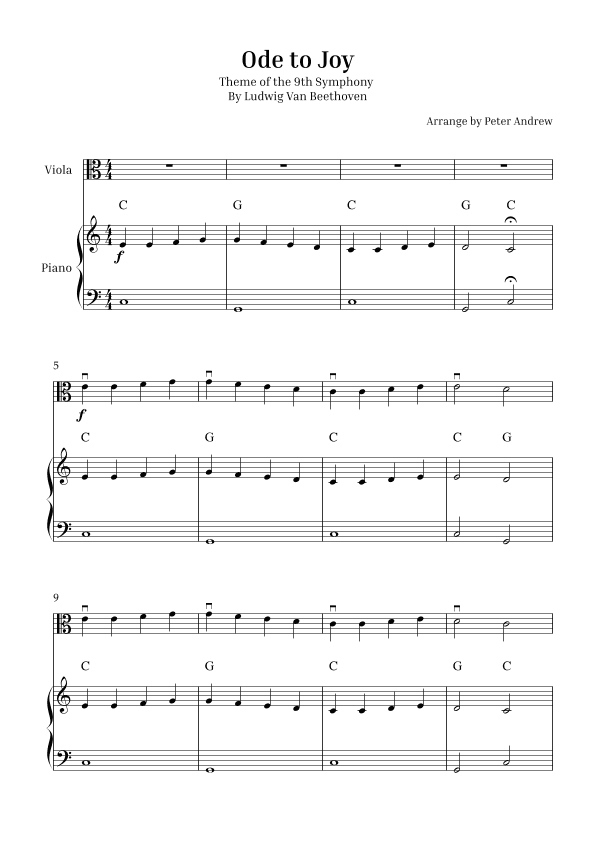 Ode to Joy (arr. Peter Andrew)