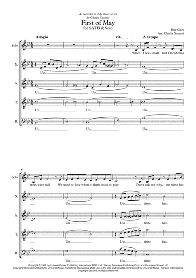 First Of May (arr. Cherly Susanti)