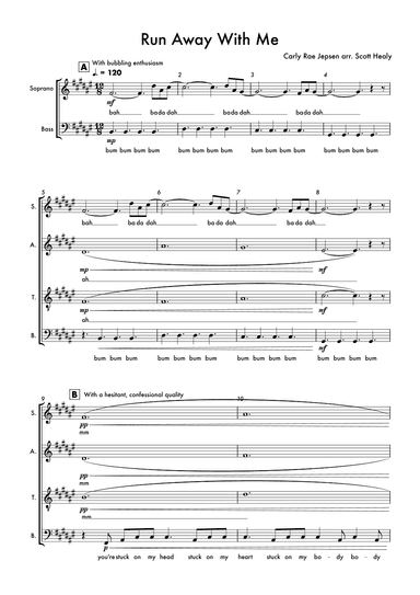 Run Away With Me (arr. Scott Healy)