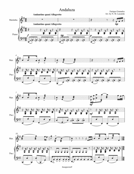 Andaluza (arr. Nick Lacanski)