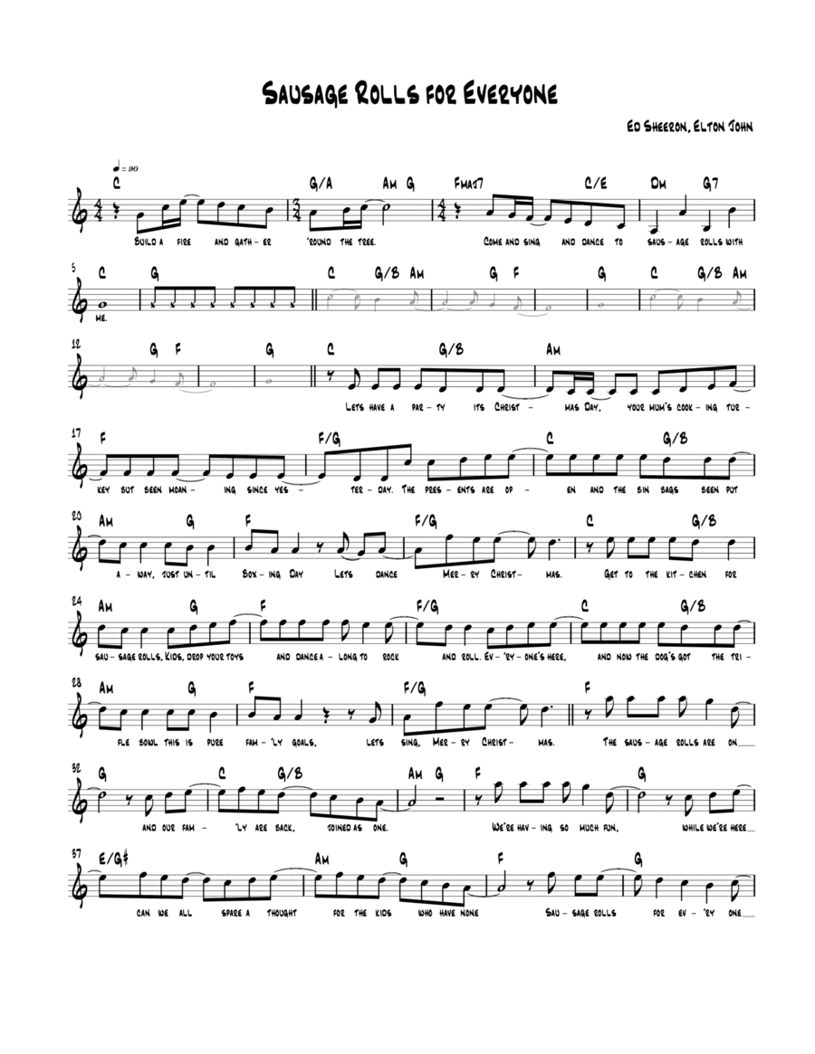 Sausage Rolls For Everyone (arr. Stephen McLoughlin)
