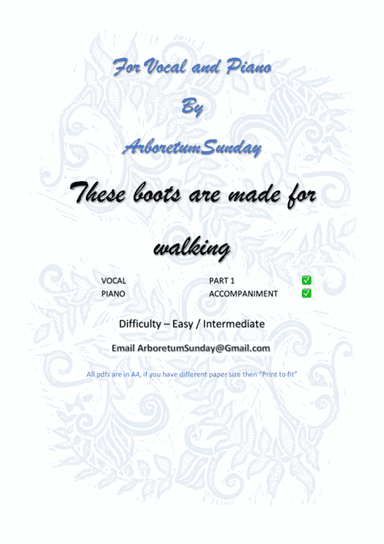 These Boots Are Made For Walkin' (arr. Mr Scribe)